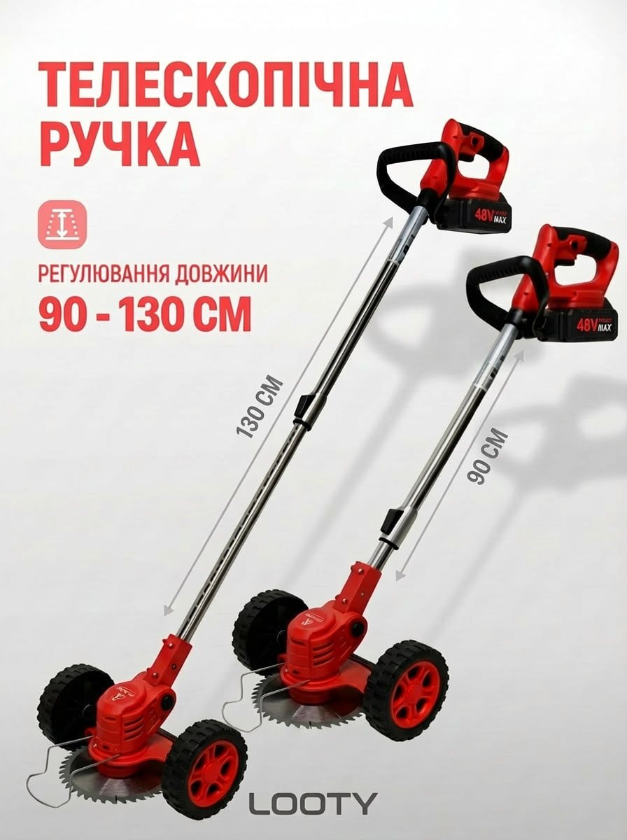 Телескопічна ручка 90-130 см